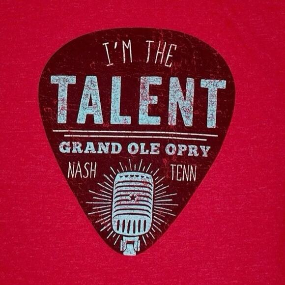 Red Grand Ole Opry “I’m The Talent” Tee Kids XL / Womens XS  Like New - Picture 3 of 7